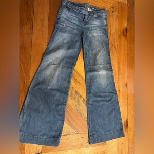 Guess Blue Wide-Leg Flare Jeans